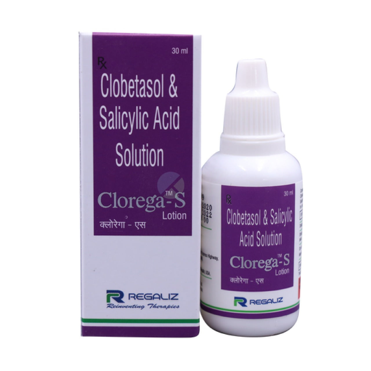 clorega-s lotion – clobetasol & salicylic acid solution | scalp & skin lotion | for psoriasis, eczema, dermatitis | 30ml