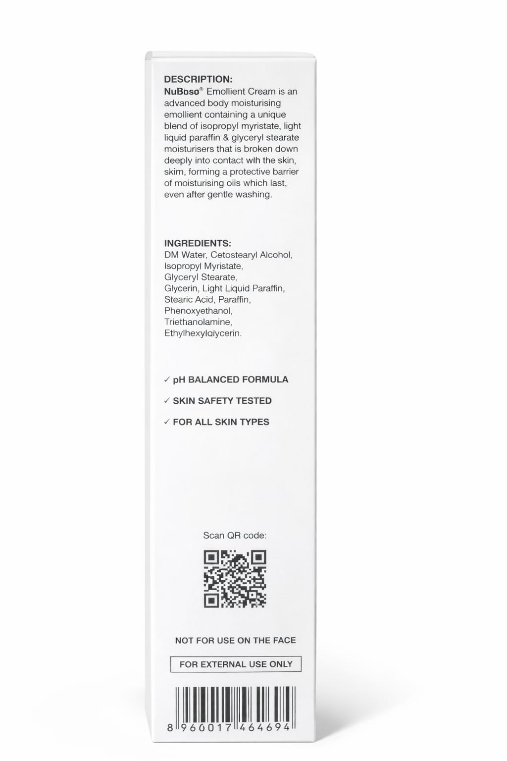 nubase® emollient cream – high performance moisturiser for dry skin & sensitive conditions
