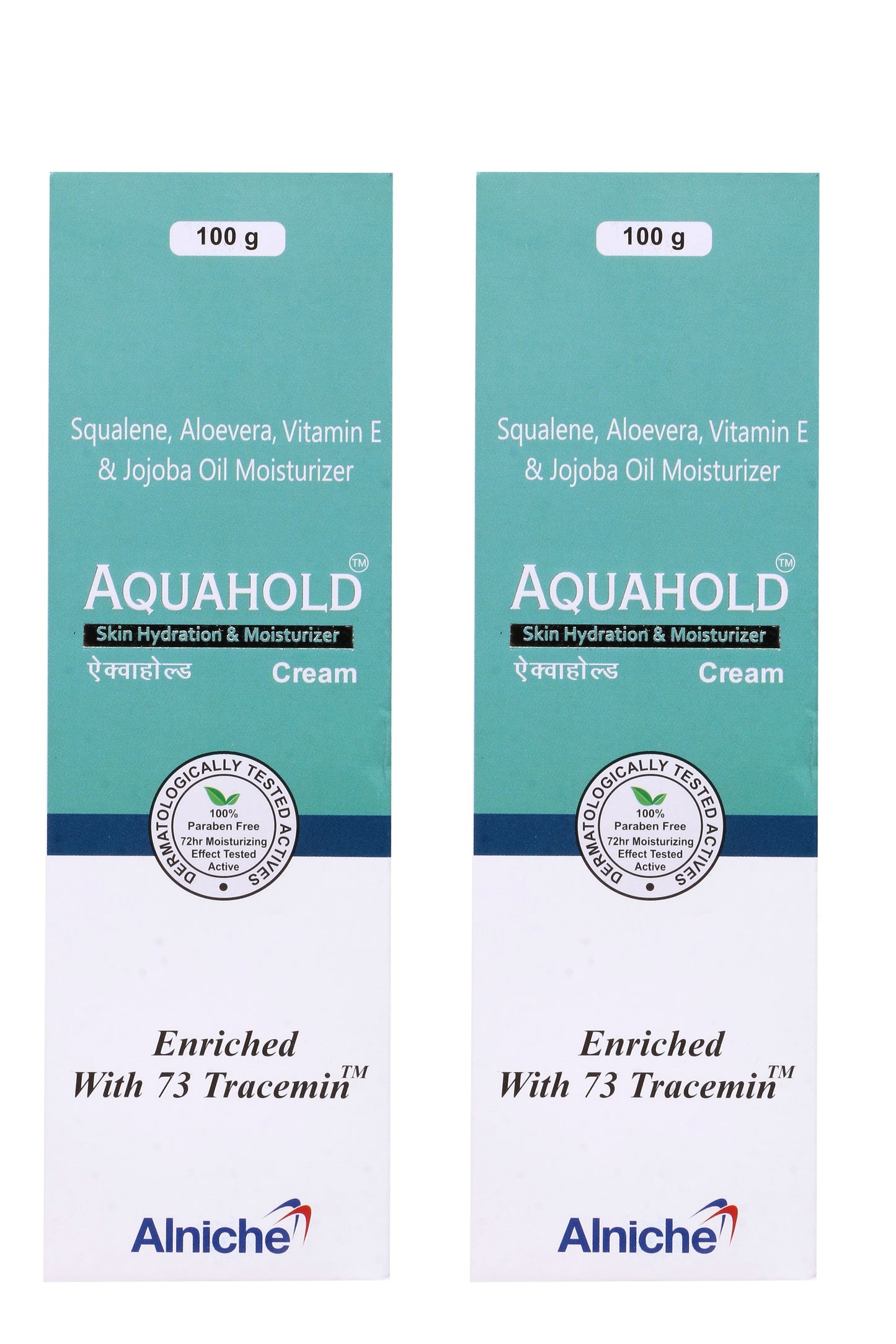 aquahold skin hydration & moisturizer cream – 100gm | with squalene, aloe vera, jojoba oil & vitamin e | long-lasting hydration for dry skin