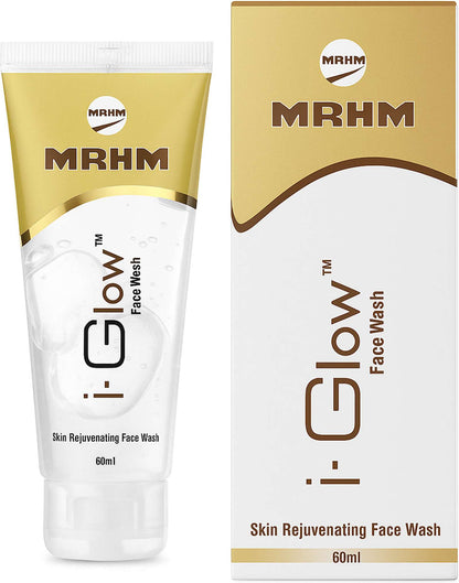i-Glow™ Face Wash – Skin Rejuvenating Cleanser with Vitamin E & Pine Bark Extract | 60ml