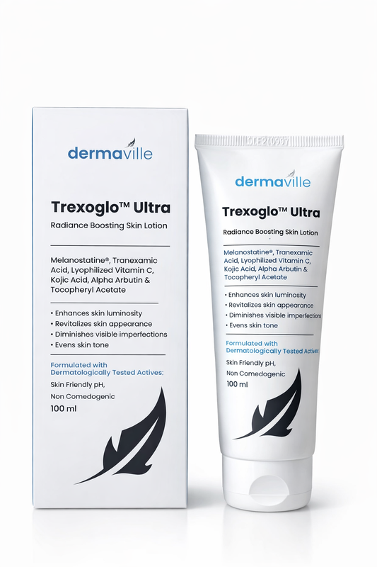 Trexoglo Ultra – Radiance Boosting Skin Lotion with Tranexamic Acid, Vitamin C & Alpha Arbutin – 100ml