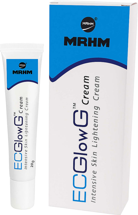 ECGlow™G Cream | Intensive Skin Lightening & Brightening Cream with Glutathione, Kojic Acid & Niacinamide – 20g