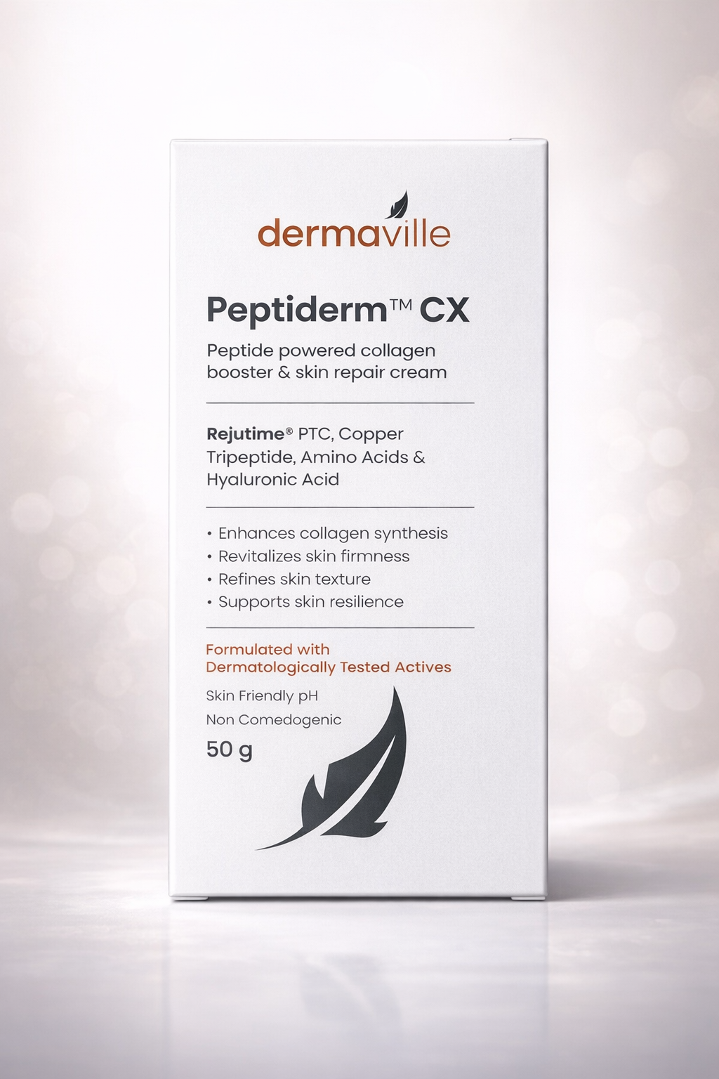 peptiderm cx peptide powered collagen booster & skin repair cream – 50g