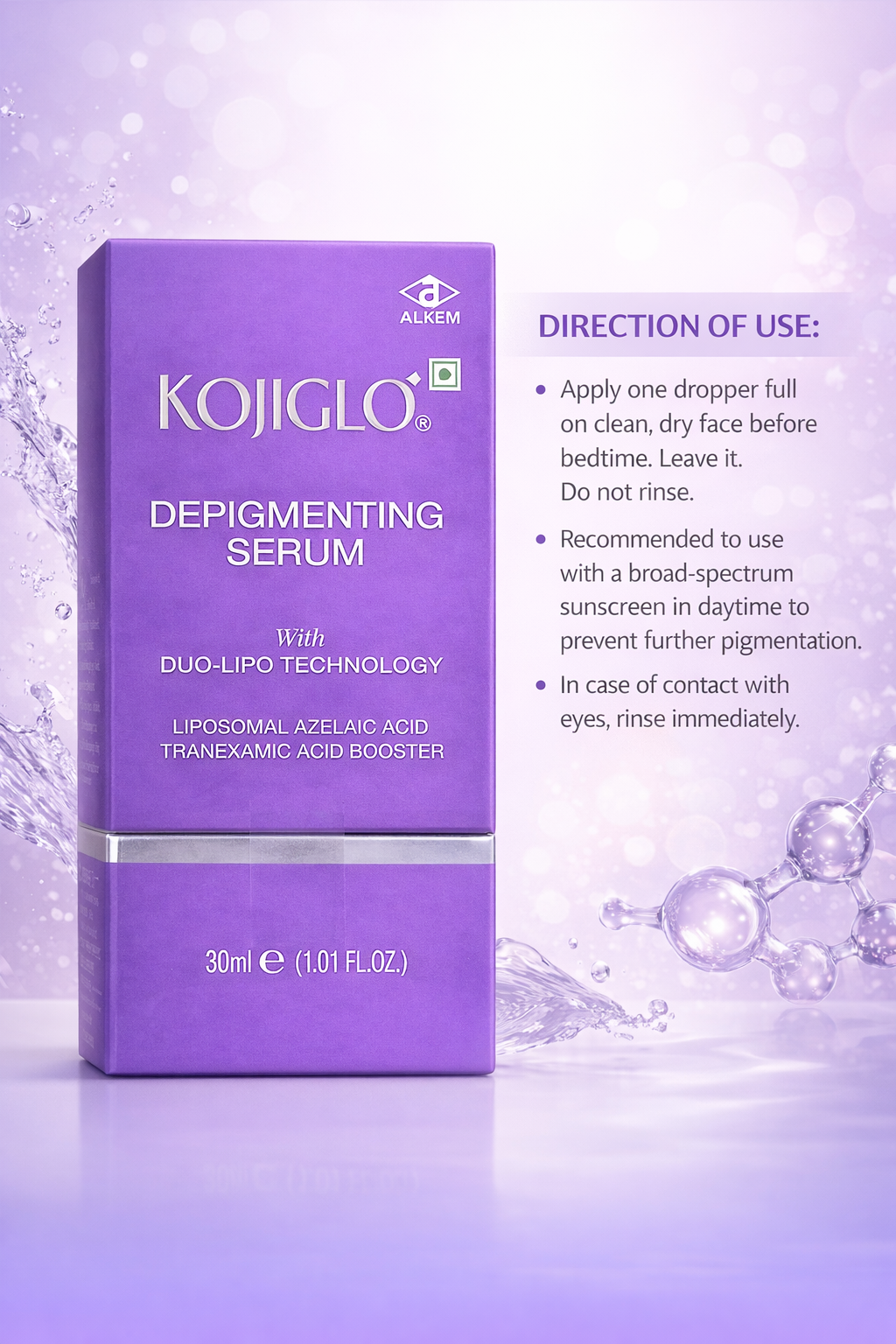 kojiglo depigmenting serum with duo-lipo technology | 30ml