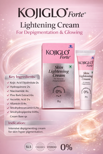 Kojiglo Forte® Cream | Intensive Skin Lightening & Depigmentation