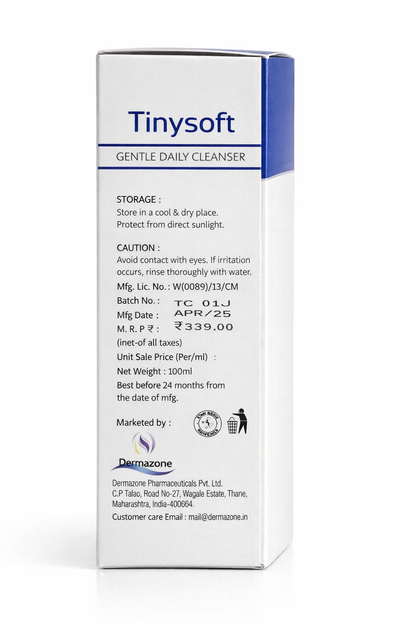 Tinysoft Gentle Daily Cleanser – Skin Barrier Protect Face Wash | Dermatologically Tested