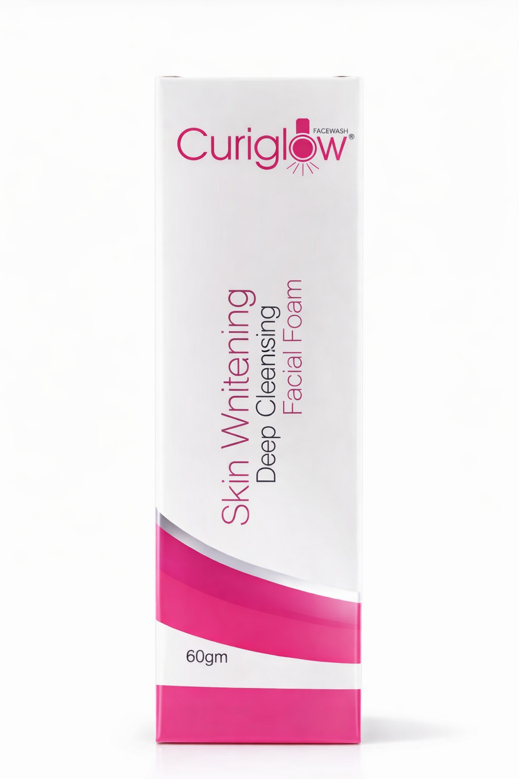 curiglow skin whitening deep cleansing facial foam – 60 gm | paraben free