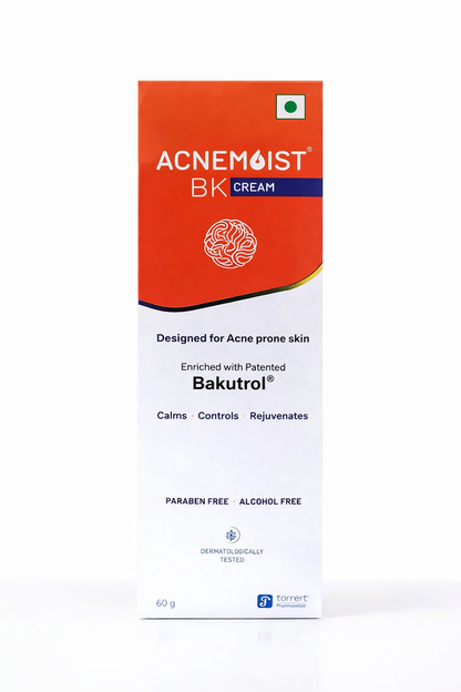 Acnemoist BK Cream (60g) – Bakuchiol-Based Acne Control & Oil-Free Moisturizer for Acne-Prone Skin