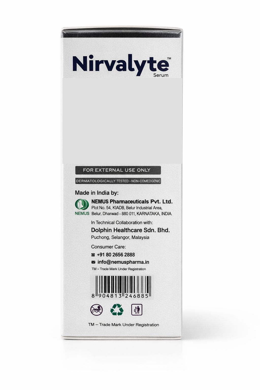 nirvalyte intense skin lightening & brightening face serum – with brightenyl, niacinamide & copper peptide – 25ml
