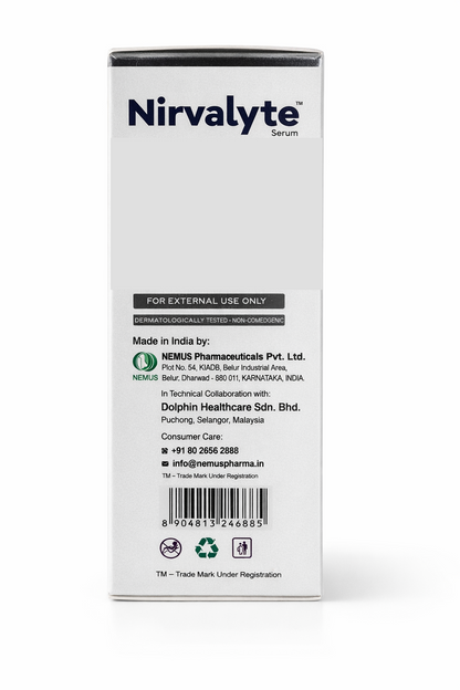 Nirvalyte Intense Skin Lightening & Brightening Face Serum – With Brightenyl, Niacinamide & Copper Peptide – 25ml