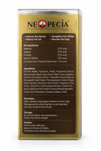 Neopecia Hair Growth Serum – Enriched with Redensyl, Anagain, Procapil, Natural Caffeine & Biotin – 45ml