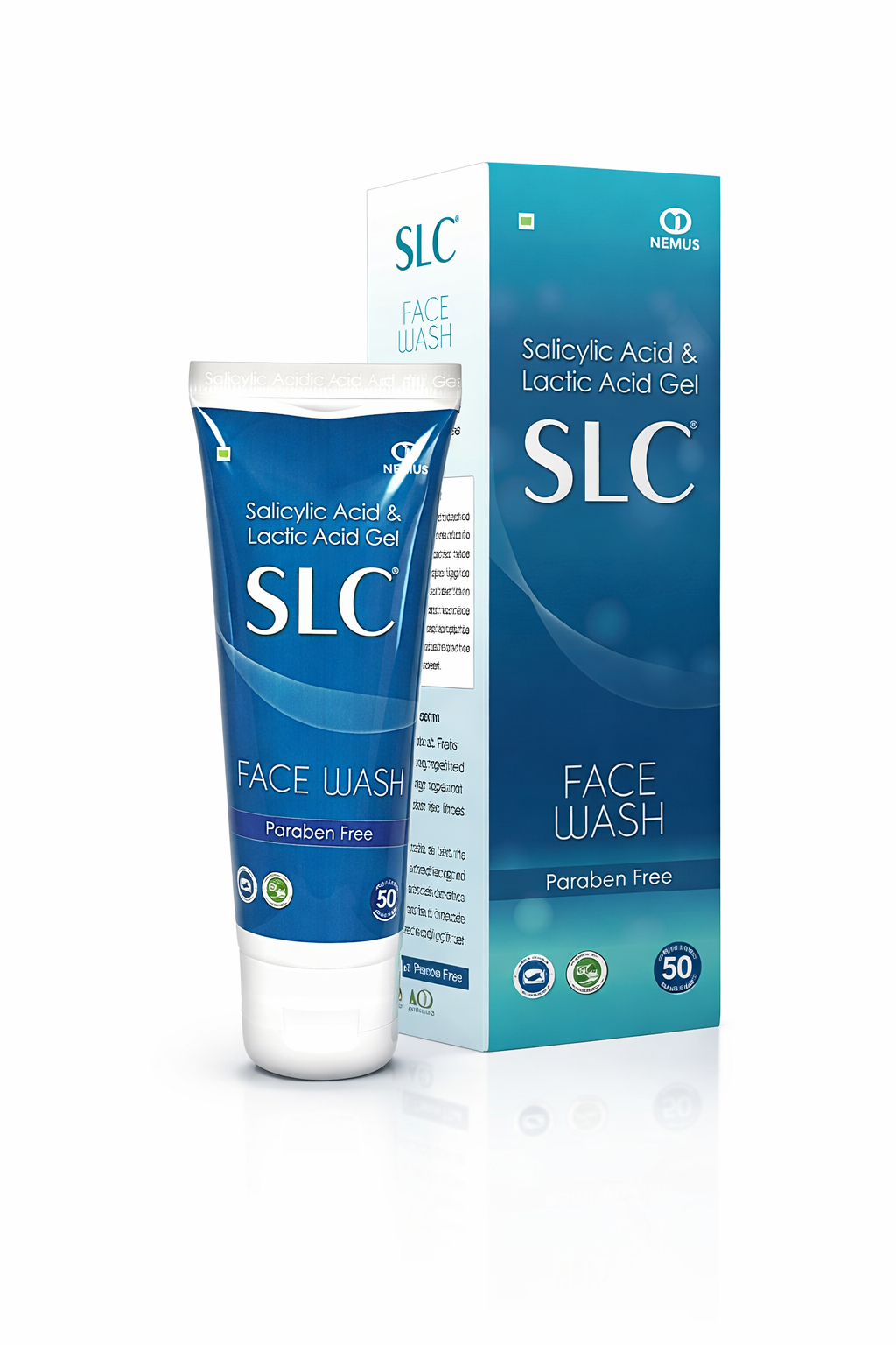 slc face wash – with salicylic acid & lactic acid – oil control & acne care – 50ml
