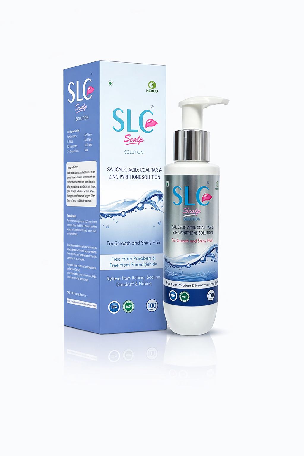 slc scalp solution – anti-dandruff shampoo with salicylic acid, coal tar & zinc pyrithione