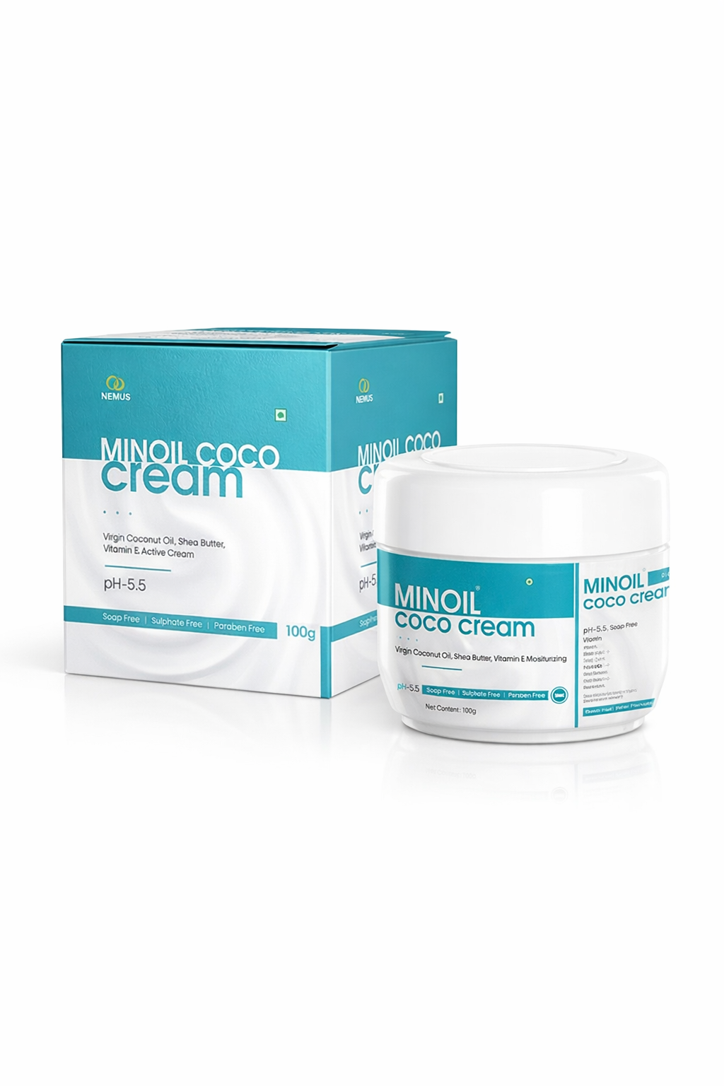 minoil coco cream – virgin coconut oil, shea butter & vitamin e | ph 5.5 | paraben-free