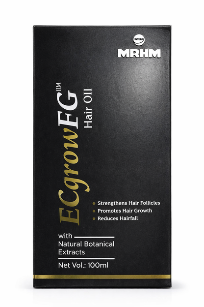 EcgrowEG Hair Oil – Hair Growth & Anti-Hair Fall Oil with Natural Botanical Extracts (100ml)