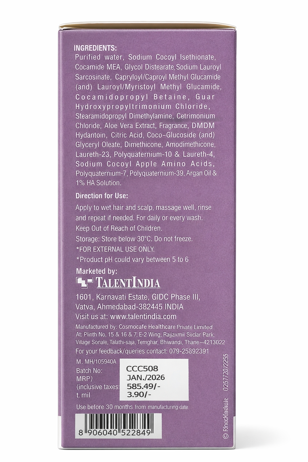 cafuné clarifying conditioning shampo (150 ml)