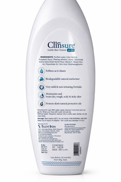 Clinsure Gentle Skin Cleanser – pH 5.5