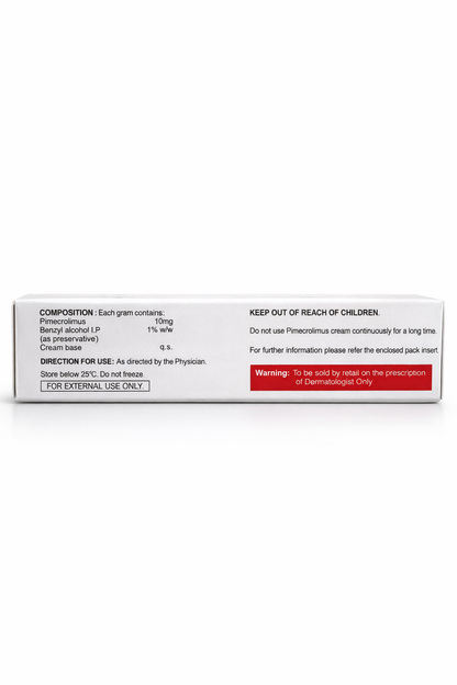 Pacroma Pimecrolimus Cream 1% w/w | 10g | For Eczema & Atopic Dermatitis