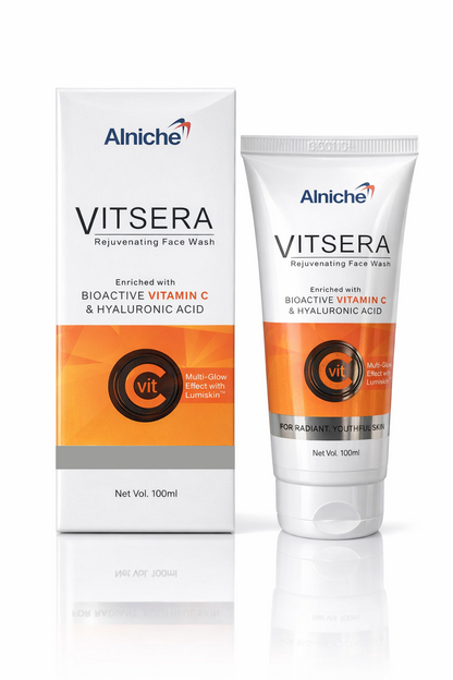Vitsera Rejuvenating Face Wash 100ml – Vitamin C & Hyaluronic Acid for Glowing Skin