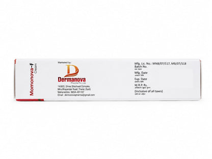 Momonova-F Cream | Mometasone Furoate & Fusidic Acid Cream for Skin Care Support | 15g X 2