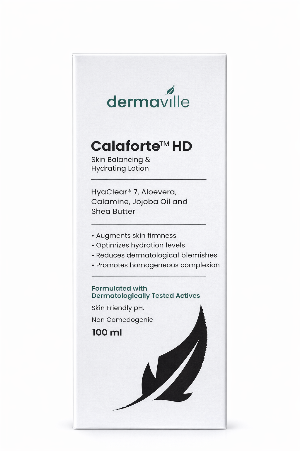 calaforte™ hd skin balancing & hydrating lotion with hyaclear® 7, calamine & shea butter – 100 ml