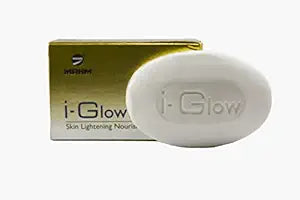 i-glow lite skin lightening & nourishing soap(pack of - 3) | with papaya, aloe vera & mushroom extract | for smooth, even-toned skin – 75g