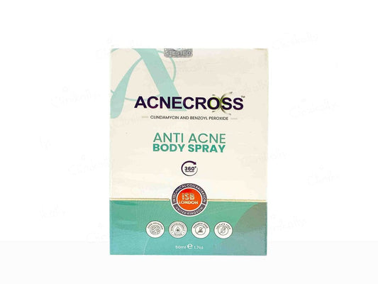 ACNECROSS® Acne Control Body Spray | Azelaic Acid, Salicylic Acid, Mandelic Acid | 50ml
