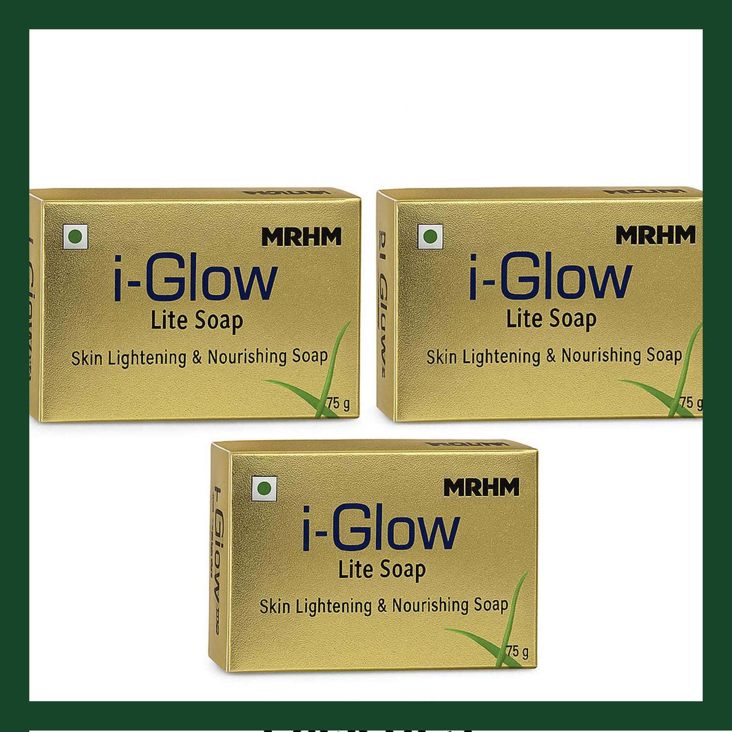 i-glow lite skin lightening & nourishing soap(pack of - 3) | with papaya, aloe vera & mushroom extract | for smooth, even-toned skin – 75g