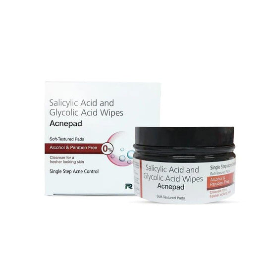 Acnepad – Salicylic Acid & Glycolic Acid Wipes 