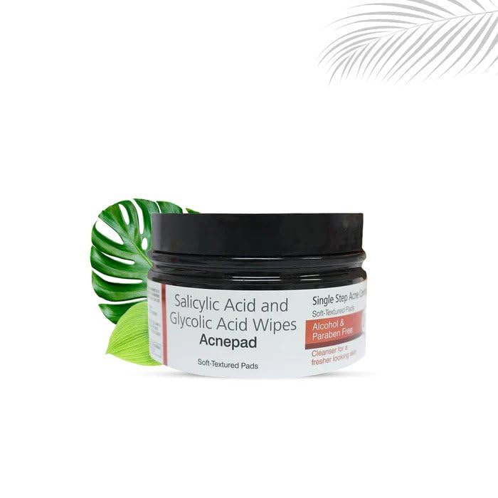 Acnepad – Salicylic Acid & Glycolic Acid Wipes 