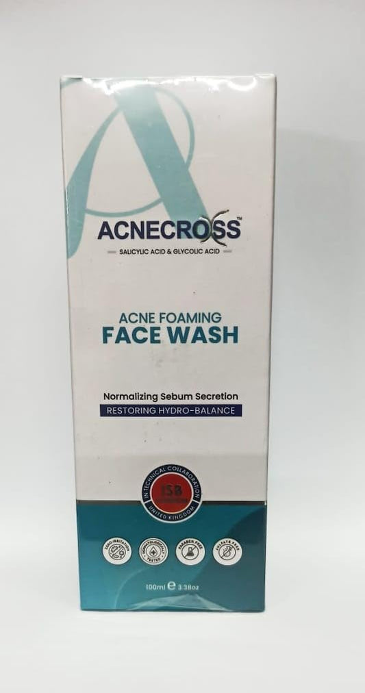ACNECROSS™ Foaming Face Wash | Encapsulated Salicylic & Mandelic Acid |  (100ml)