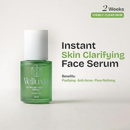 Tea Tree & Ginger 70% Ampoule Face Serum for Acne, Oil Control & Pore Refining – 30 ml