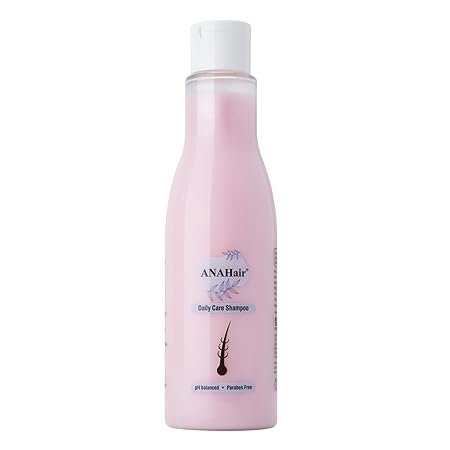 anahair daily care shampoo – ph balanced & paraben-free cleanser with almond, aloe vera & tea tree | 200ml
