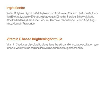 Vitamin C 20% Ampoule Face Serum with Alpha Arbutin & Niacinamide for Brightening & Glow – 30 ml