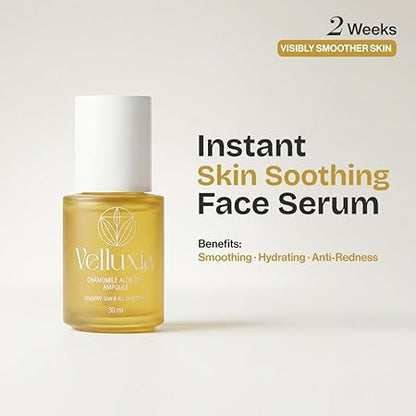Chamomile Aloe 70% Ampoule Face Serum for Sensitive Skin, Hydration & Redness Care – 30 ml