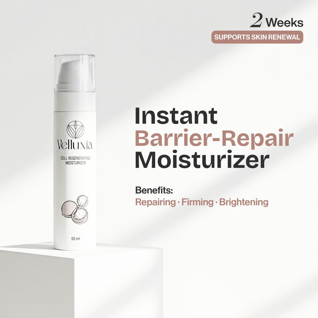 cell regenerating moisturizer with hyaluronic acid & ceramide complex for hydrated, bright & healthy looking skin – 50 ml