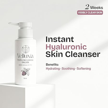 revitalizing cleansing emulsion with hyaluronic acid complex & vitamin e for soft, hydrated skin – 150 ml