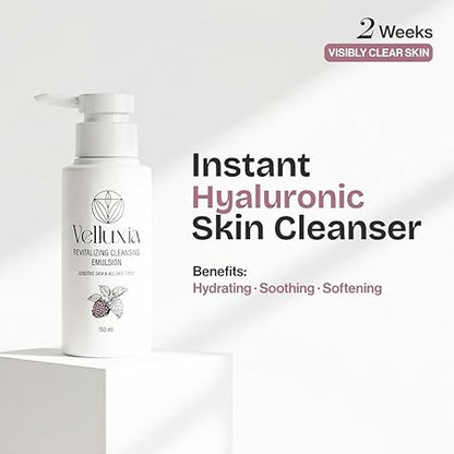 Revitalizing Cleansing Emulsion with Hyaluronic Acid Complex & Vitamin E for Soft, Hydrated Skin – 150 ml