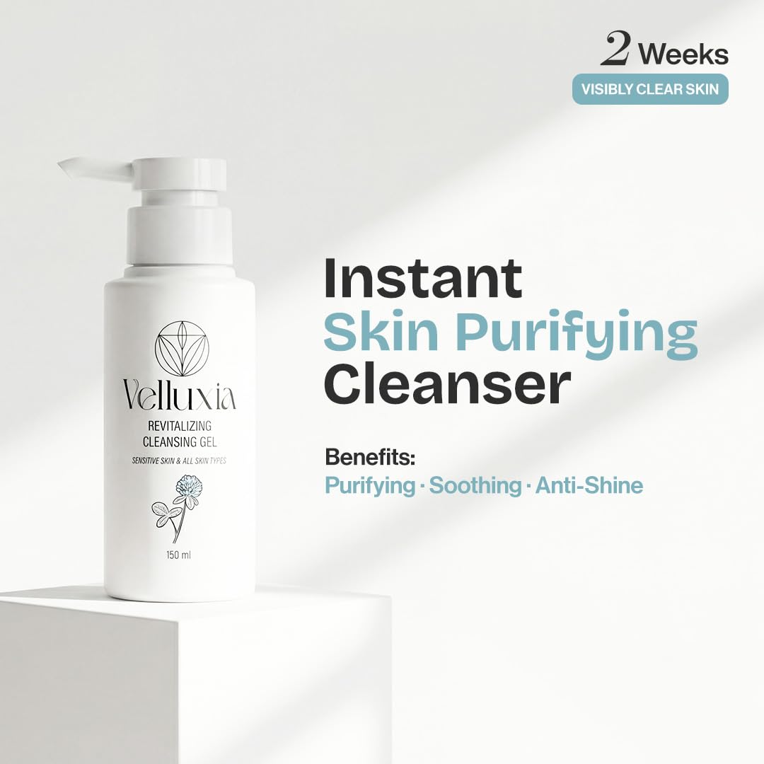 revitalizing cleansing gel with tea tree, salicylic acid & centella for clear, balanced skin – 150 ml
