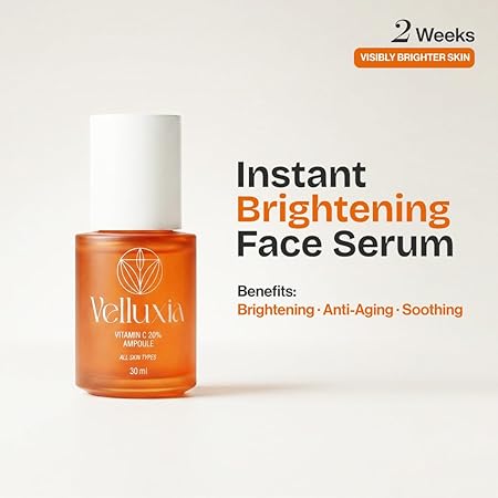 vitamin c 20% ampoule face serum with alpha arbutin & niacinamide for brightening & glow – 30 ml