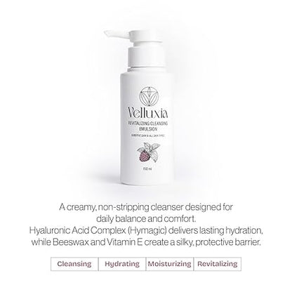 Revitalizing Cleansing Emulsion with Hyaluronic Acid Complex & Vitamin E for Soft, Hydrated Skin – 150 ml