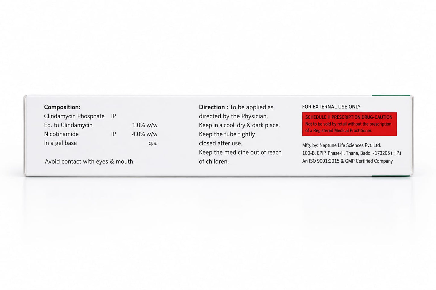 nicoclear anti-acne gel with clindamycin & nicotinamide – 30g x 2