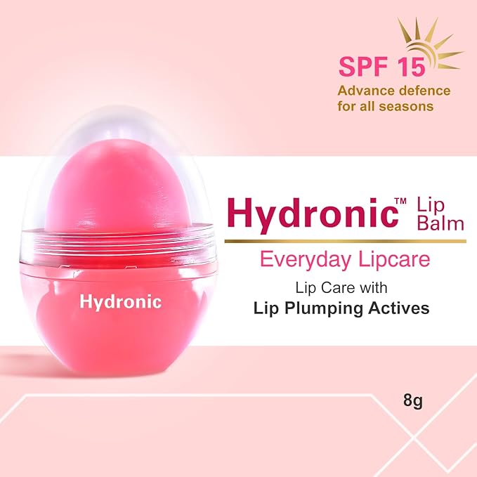 hydronic™ balm – everyday lipcare with spf 15 | enriched with shea butter, jojoba & almond oil | 8g