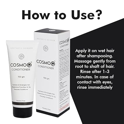 cosmoq conditioner – hydrating & everyday hair care formula (150 gm)