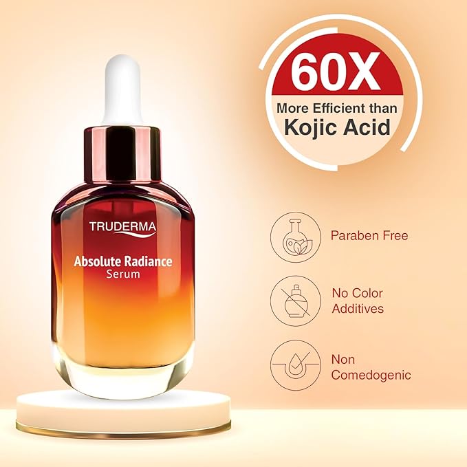 Truderma Absolute Radiance Serum | De-Pigmenting & Skin Lightening | Niacinamide + Alpha Arbutin | Sulphate-Free | 30ml