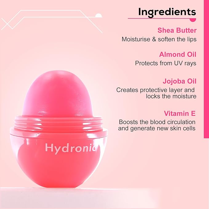 hydronic™ balm – everyday lipcare with spf 15 | enriched with shea butter, jojoba & almond oil | 8g