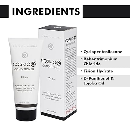 cosmoq conditioner – hydrating & everyday hair care formula (150 gm)