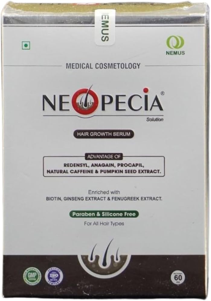 neopecia hair growth serum – enriched with redensyl, anagain, procapil, natural caffeine & biotin – 45ml