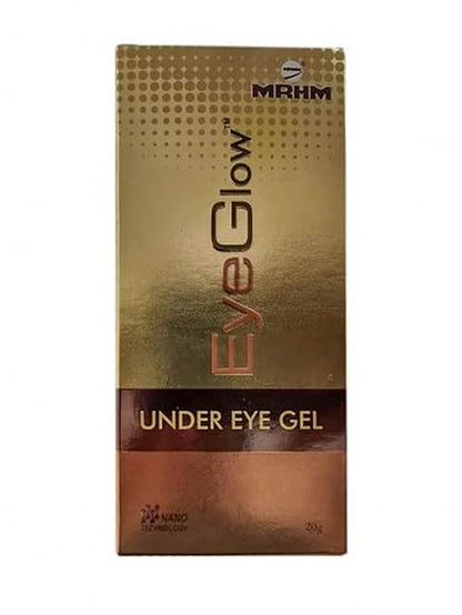 Eye Glow Under Eye Gel | Nano Technology | Targets Dark Circles, Puffiness & Fine Lines | 20g