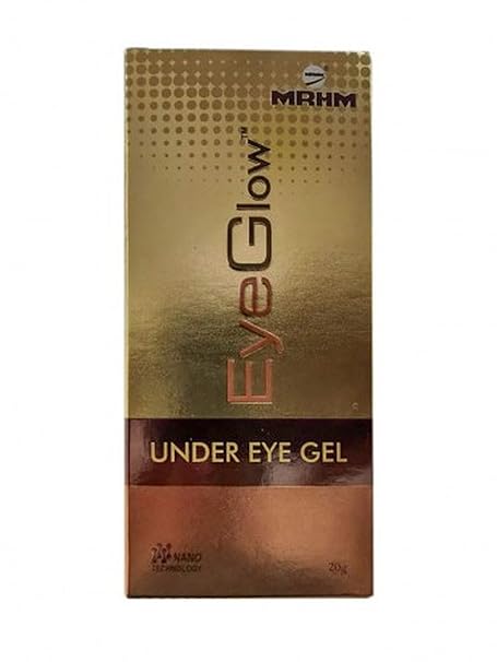 Eye Glow Under Eye Gel | Nano Technology | Targets Dark Circles, Puffiness & Fine Lines | 20g
